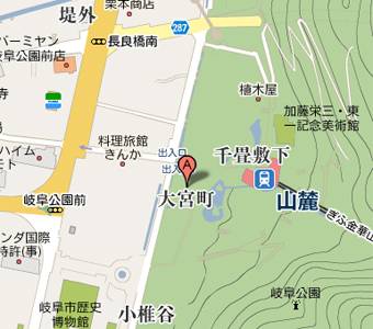 岐阜公園城地図