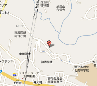 虎渓流公園地図