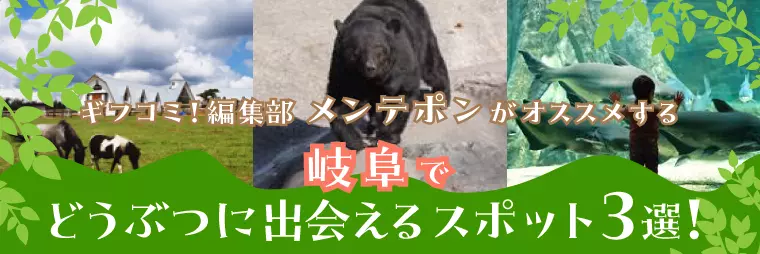 編集部メンテポンが選ぶ　どうぶつに出会えるスポット3選